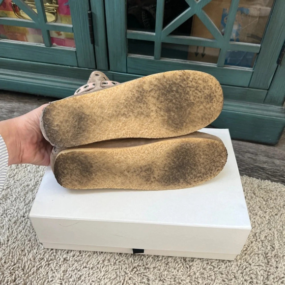 Isabel Marant Morley Taupe Suede Studded Moccasins Ankle Boots 38 / 8 - Picture 4 of 13